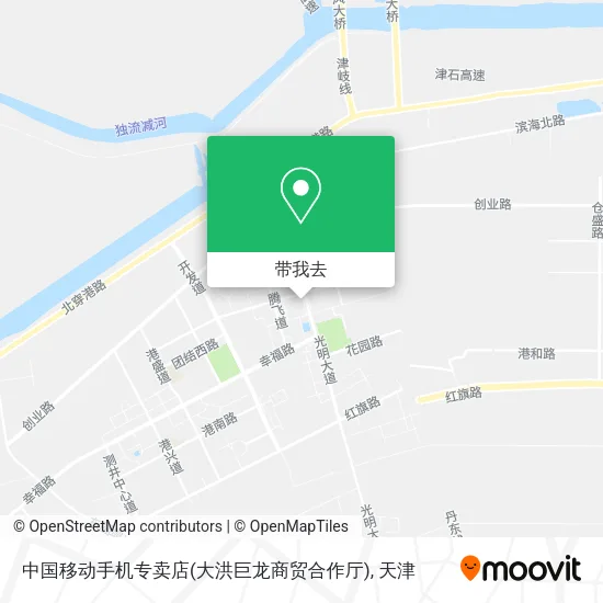 中国移动手机专卖店(大洪巨龙商贸合作厅)地图