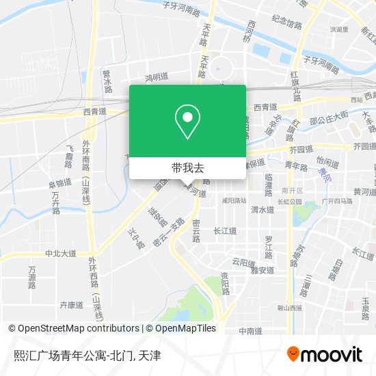 熙汇广场青年公寓-北门地图