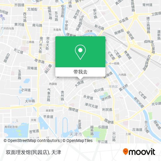 双面理发馆(民园店)地图