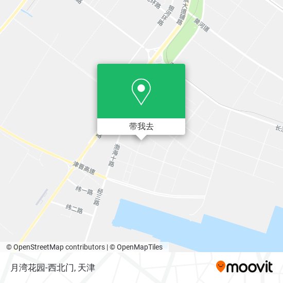 月湾花园-西北门地图