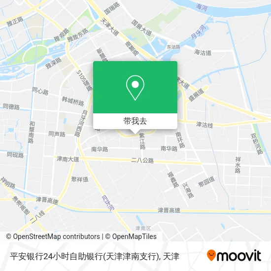 平安银行24小时自助银行(天津津南支行)地图