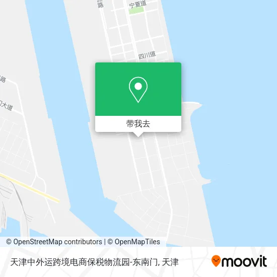 天津中外运跨境电商保税物流园-东南门地图