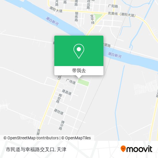 市民道与幸福路交叉口地图