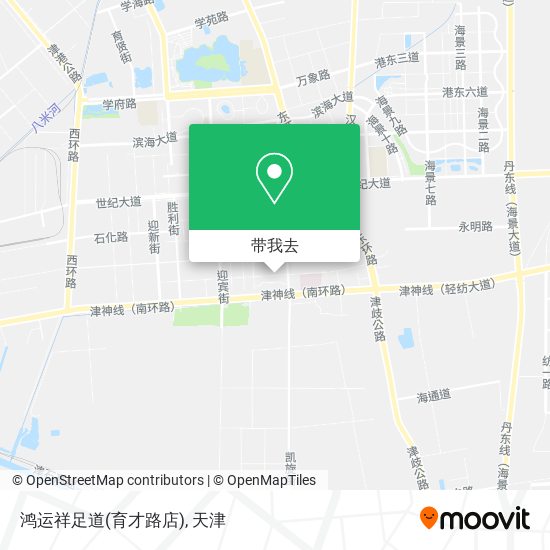鸿运祥足道(育才路店)地图