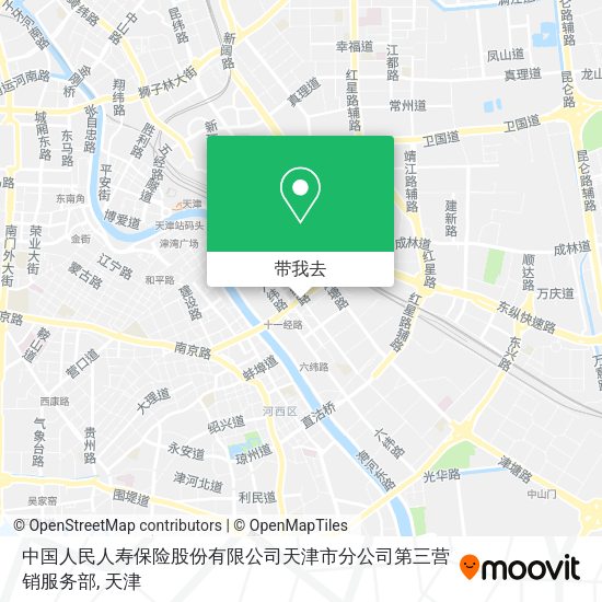 中国人民人寿保险股份有限公司天津市分公司第三营销服务部地图