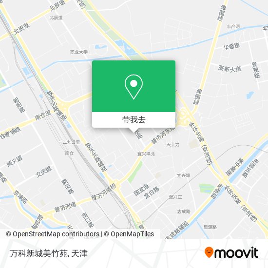 万科新城美竹苑地图