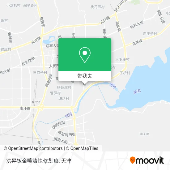 洪昇钣金喷漆快修划痕地图