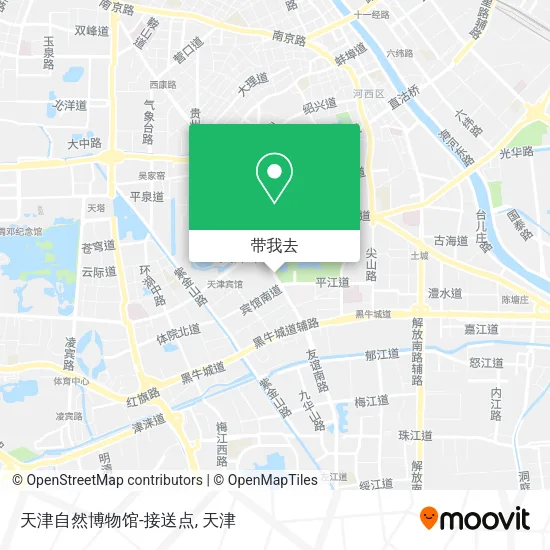 天津自然博物馆-接送点地图