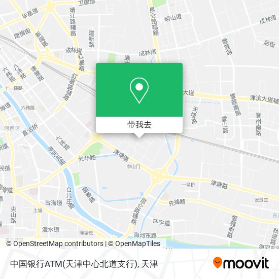 中国银行ATM(天津中心北道支行)地图