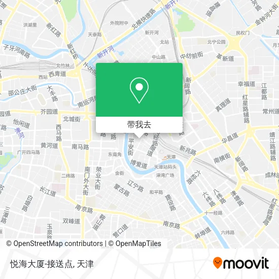 悦海大厦-接送点地图