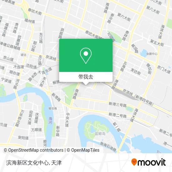滨海新区文化中心地图