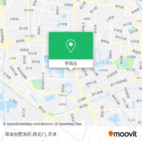 翠泉别墅东区-西北门地图