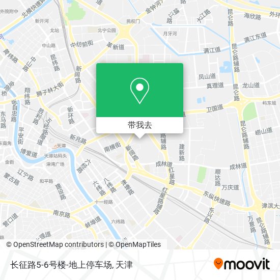 长征路5-6号楼-地上停车场地图