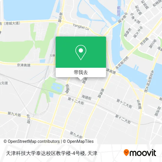 天津科技大学泰达校区教学楼-4号楼地图