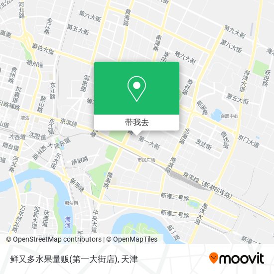 鲜又多水果量贩(第一大街店)地图