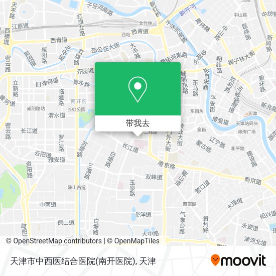 天津市中西医结合医院(南开医院)地图