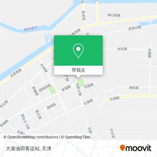 大港油田客运站地图