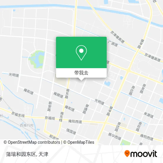 蒲瑞和园东区地图