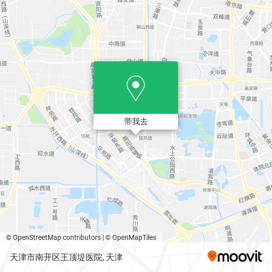 天津市南开区王顶堤医院地图
