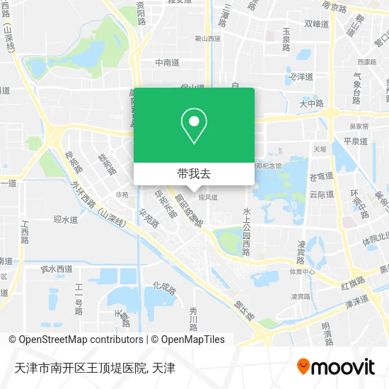 天津市南开区王顶堤医院地图