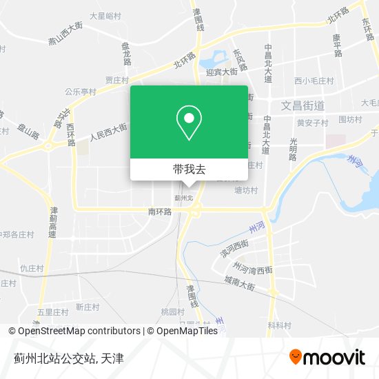 蓟州北站公交站地图