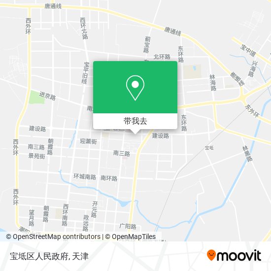宝坻区人民政府地图