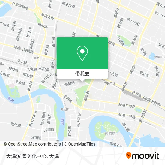 天津滨海文化中心地图
