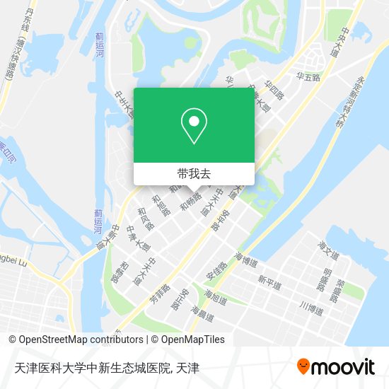 天津医科大学中新生态城医院地图