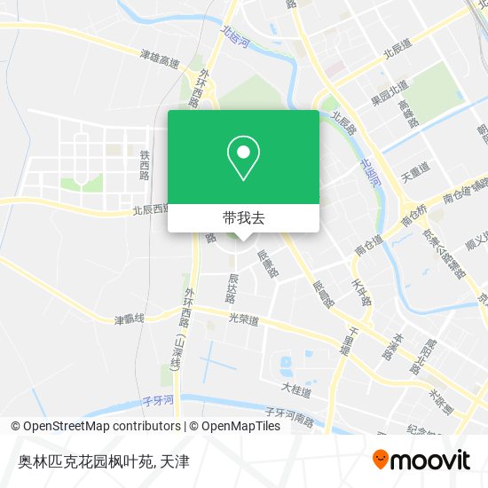 奥林匹克花园枫叶苑地图