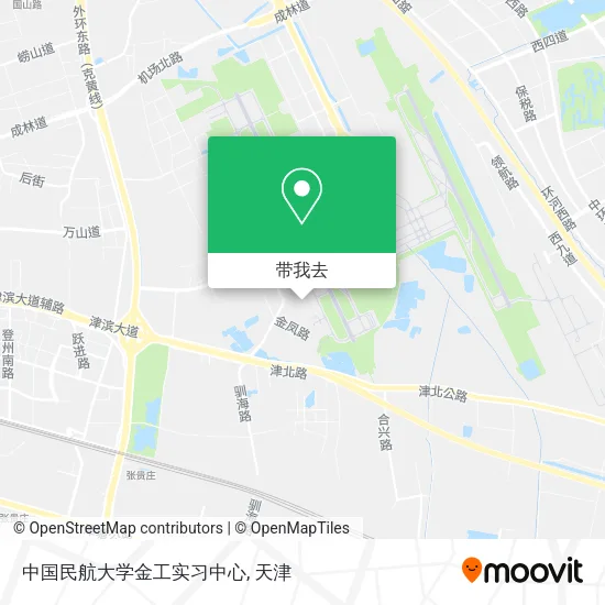 中国民航大学金工实习中心地图