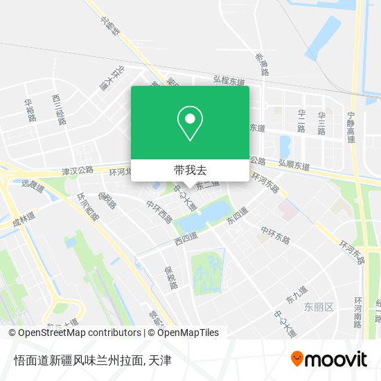 悟面道新疆风味兰州拉面地图