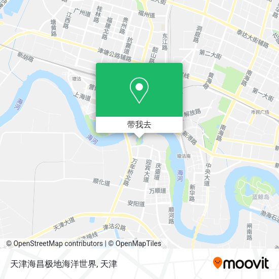 天津海昌极地海洋世界地图