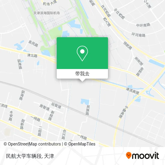民航大学车辆段地图