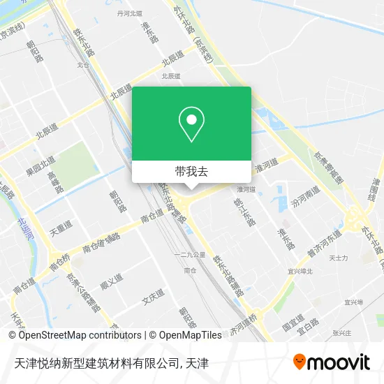 天津悦纳新型建筑材料有限公司地图