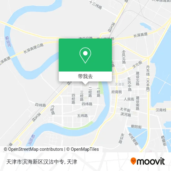 天津市滨海新区汉沽中专地图