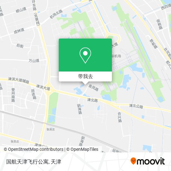 国航天津飞行公寓地图