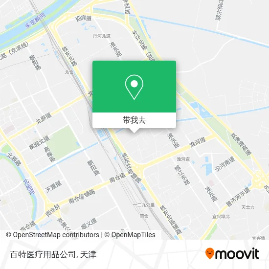 百特医疗用品公司地图