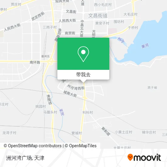 洲河湾广场地图