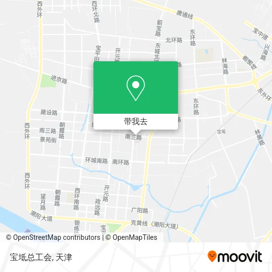 宝坻总工会地图