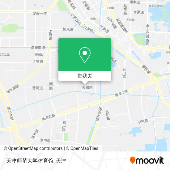 天津师范大学体育馆地图