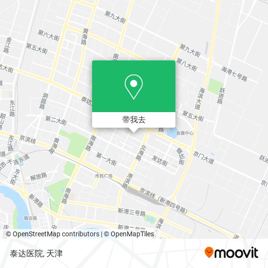 泰达医院地图