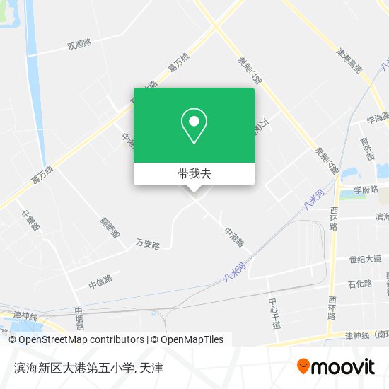 滨海新区大港第五小学地图