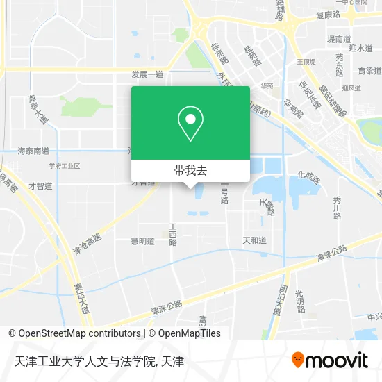 天津工业大学人文与法学院地图