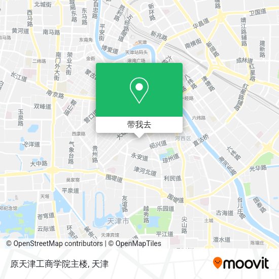原天津工商学院主楼地图