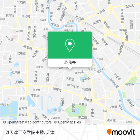 原天津工商学院主楼地图