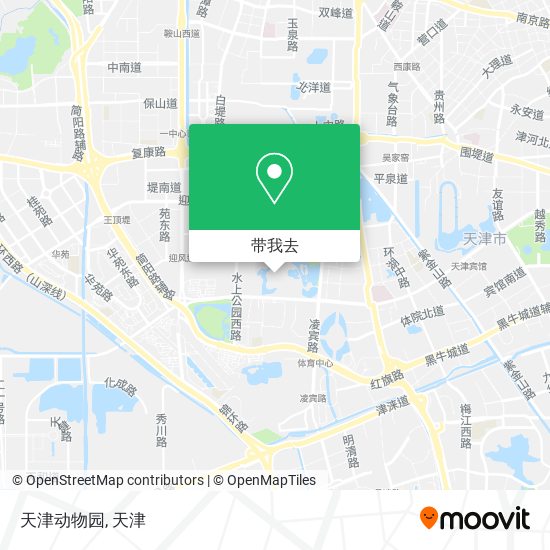 天津动物园地图