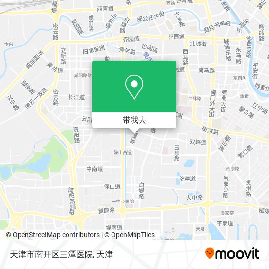 天津市南开区三潭医院地图