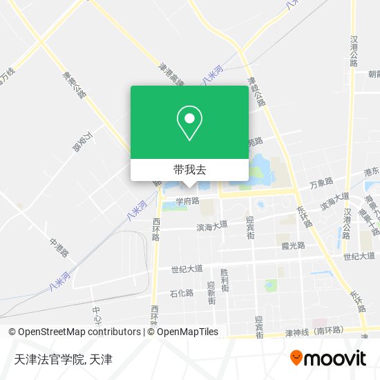天津法官学院地图