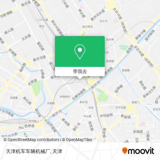 天津机车车辆机械厂地图
