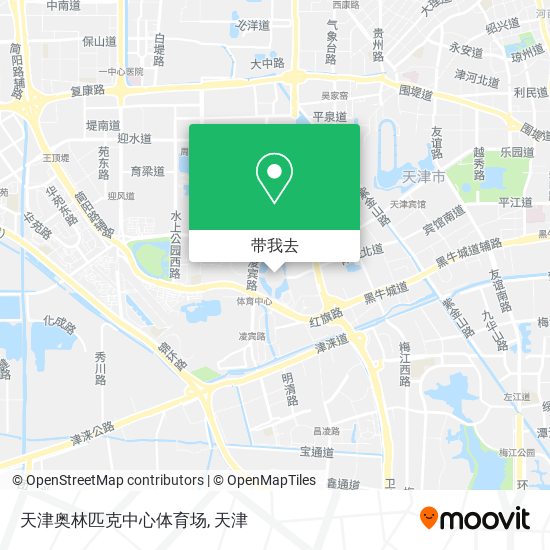 天津奥林匹克中心体育场地图